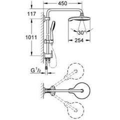 Душевая система Grohe Power and Soul Cosmopolitan 27905000