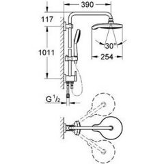 Душевая система Grohe Power and Soul Cosmopolitan 27906000