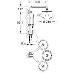 Душевая система Grohe Rainshower 27419000