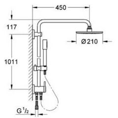 Душевая система Grohe Rainshower 27058000