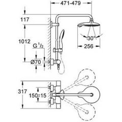 Душевая система Grohe Power and Soul 27909000