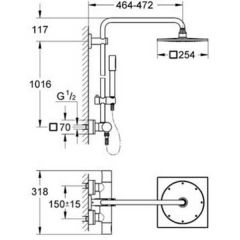 Душевая система Grohe Rainshower 27569000