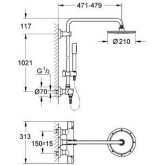 Душевая система Grohe Rainshower 27032001