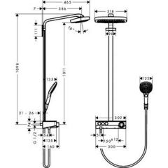 Душевая система Hansgrohe Raindance Select 27127400