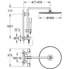Душевая система Grohe Rainshower 27174001