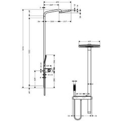 Душевая система Hansgrohe Raindance E2 Showerpipe Pura Vida 27149000