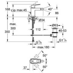 Смеситель Grohe Eurocube 23138000