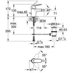 Смеситель Grohe Eurosmart Cosmopolitan 32839000