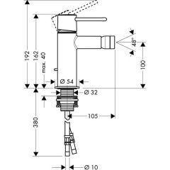 Смеситель Hansgrohe Axor Uno2 38210000