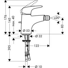 Смеситель Hansgrohe Metris E 31270000