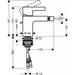 Смеситель Hansgrohe Metris S 31261000