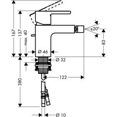 Смеситель Hansgrohe Metropol S 14262000