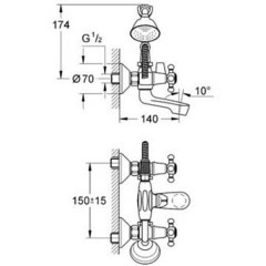 Смеситель Grohe Arabesk 25405000