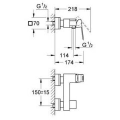 Смеситель Grohe Eurocube 23145000