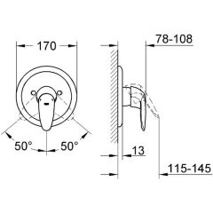 Смеситель Grohe Eurodisc Cosmopolitan 19549002