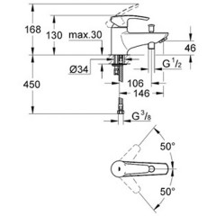 Смеситель Grohe Eurostyle 33614001