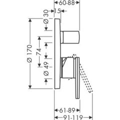 Смеситель Hansgrohe Axor Citterio 39455000