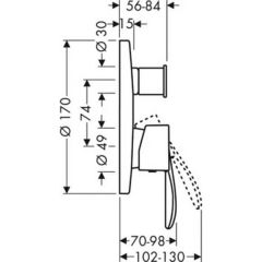 Смеситель Hansgrohe Axor Starck Classic 10415000