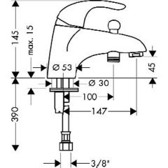 Смеситель Hansgrohe Focus E 31751000