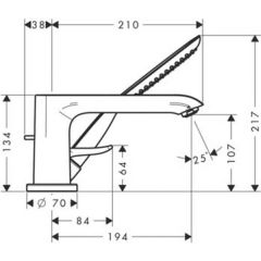 Смеситель Hansgrohe Metris 31190000