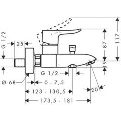 Смеситель Hansgrohe Metris 31480000