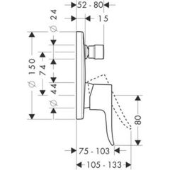Смеситель Hansgrohe Metris 31493000