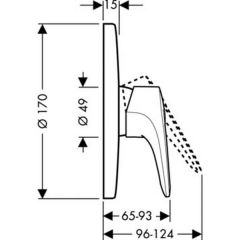 Смеситель Hansgrohe Metropol E 14675000