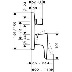 Смеситель Hansgrohe PuraVida 15445400