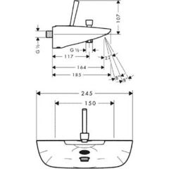 Смеситель Hansgrohe PuraVida 15472400