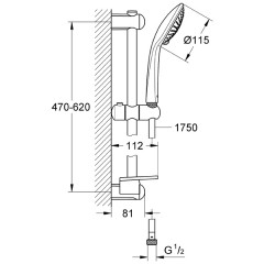 Душевой гарнитур Grohe Euphoria 110 Champagne 27232001