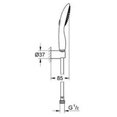 Душевая система Grohe Power and Soul 115 27839000