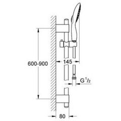 Душевая система Grohe Power and Soul 130 27737000