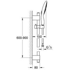 Душевая система Grohe Power and Soul 160 27749000