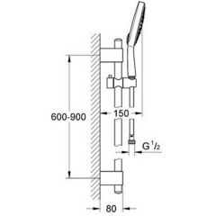 Душевая система Grohe Power and Soul Cosmopolitan 160 27745000