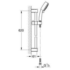 Душевая система Grohe Tempesta Cosmopolitan 27786000
