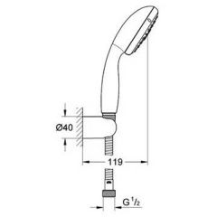 Душевая система Grohe Tempesta New 27849000