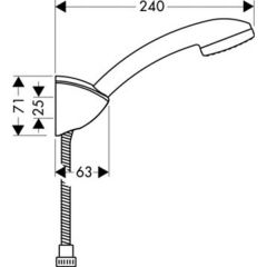 Душевая система Hansgrohe Croma 1jet 27539000