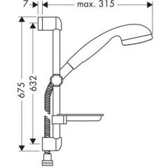 Душевая система Hansgrohe Croma 1jet 27757000