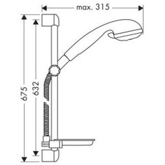 Душевая система Hansgrohe Croma 2jet 27753000