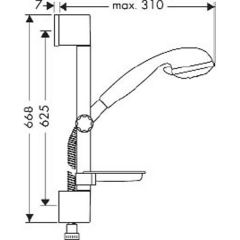 Душевая система Hansgrohe Croma 3jet 27746000