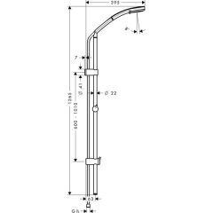 Душевая система Hansgrohe Croma 100 Vario 27811000