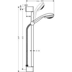 Душевая система Hansgrohe Croma 27763000