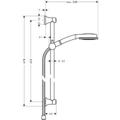 Душевая система Hansgrohe Croma Classic 100 Multi 27769000