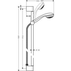 Душевая система Hansgrohe Crometta 85 1jet 27729000