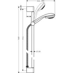 Душевая система Hansgrohe Crometta 85 Multi 27766000