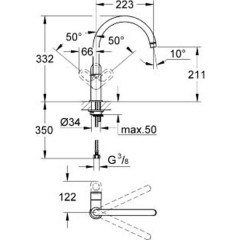 Смеситель Grohe BauLoop 31368000