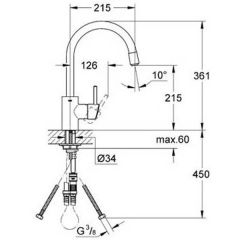 Смеситель Grohe Concetto 32663001