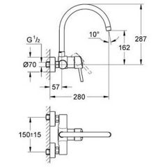 Смеситель Grohe Concetto 32667001