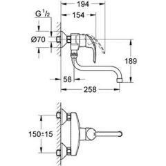 Смеситель Grohe Eurosmart 32224001