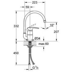 Смеситель Grohe Eurostyle 32543001